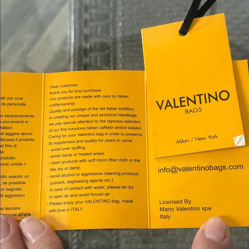 Valentino Pewter Studded Mini Handbag - Picture 7 of 9